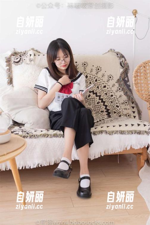 BoBoSocks袜啵啵 - 最新写真：瑶瑶与特旧厚肉丝，光看都能让你想流口水！